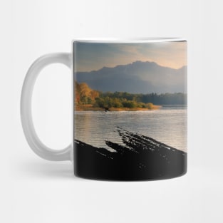 Autumn lake mountain Mug